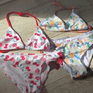 Colorful Fruit Print Bikini Bundle of 2